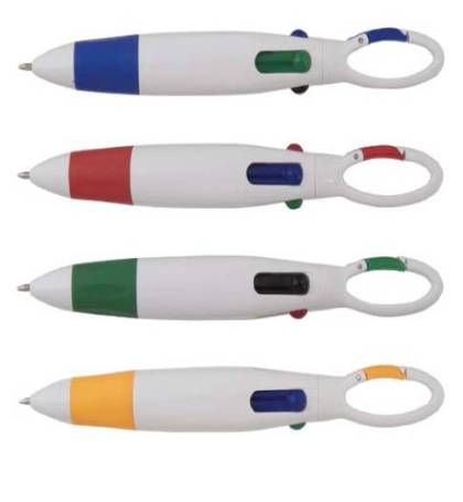 עט נתפס עם 4 צבעים נשלפים